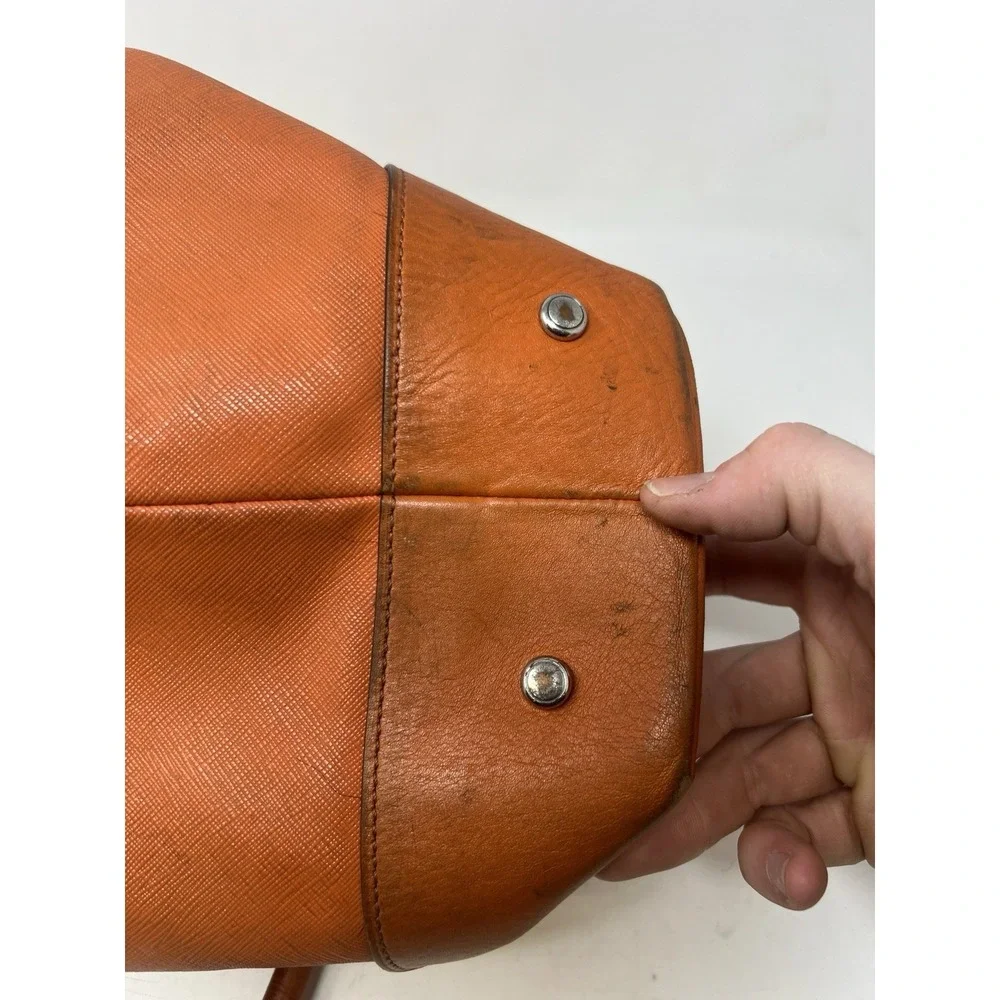 🧡Tumi Villa‎ Turin Lockable Shopper Tote Bag- Orange🧡 No Key